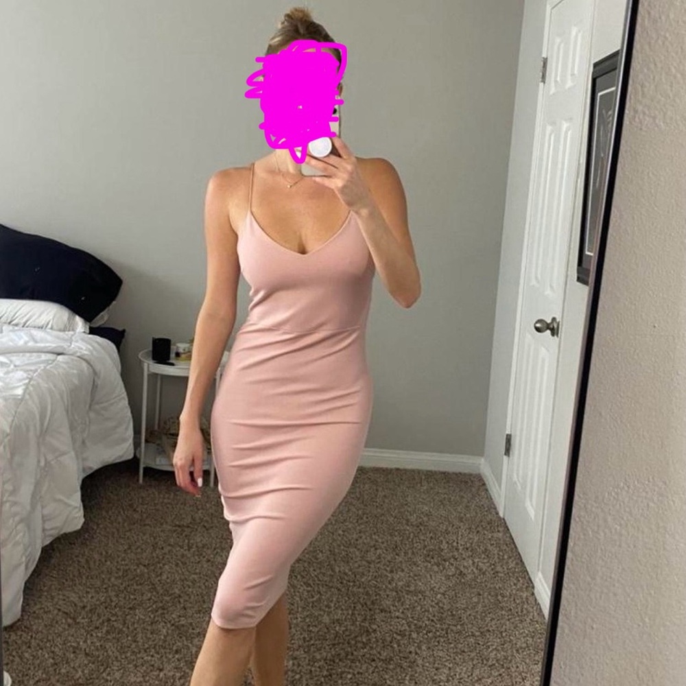 Pink Maeve Velvet Sexy Bodycon Spaghetti Strap Dress
